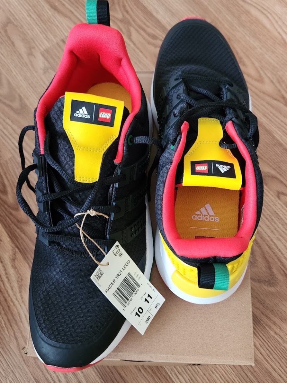 LEGO x adidas Racer TR21 'Black Equipment Yellow' GX2239 - Size: MEN 10 / WM 11
